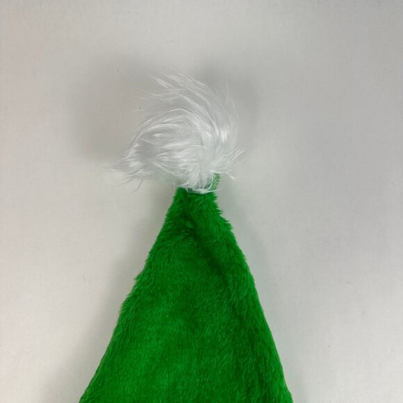 Green Christmas Santa Claus Hat with LED Warm Lights - Picture 7 of 9